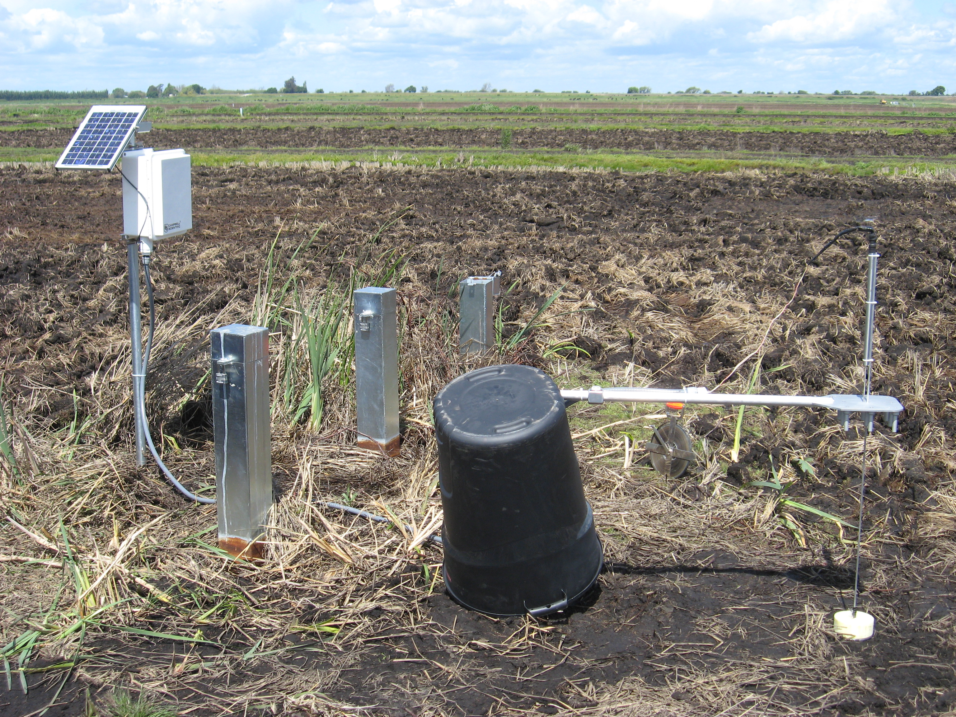 HydroFocus personnel measure and model land surface elevation changes in the Sacramento-San Joaquin Delta.